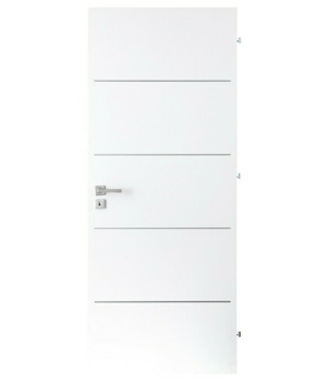 Interiérové dveře Naturel Ibiza alu pravé 70 cm bílé IBIZAALUBF70P