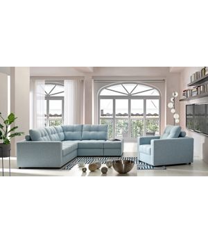 Kvalitní sedací souprava Menorca s výběrem potahu! Roh: Orientace rohu Levý roh, DLM Obálka: Potah Prémiová žinilka Milton 07 oranžová